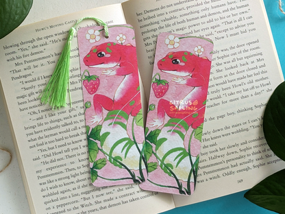 Strawberry Gecko Bookmark