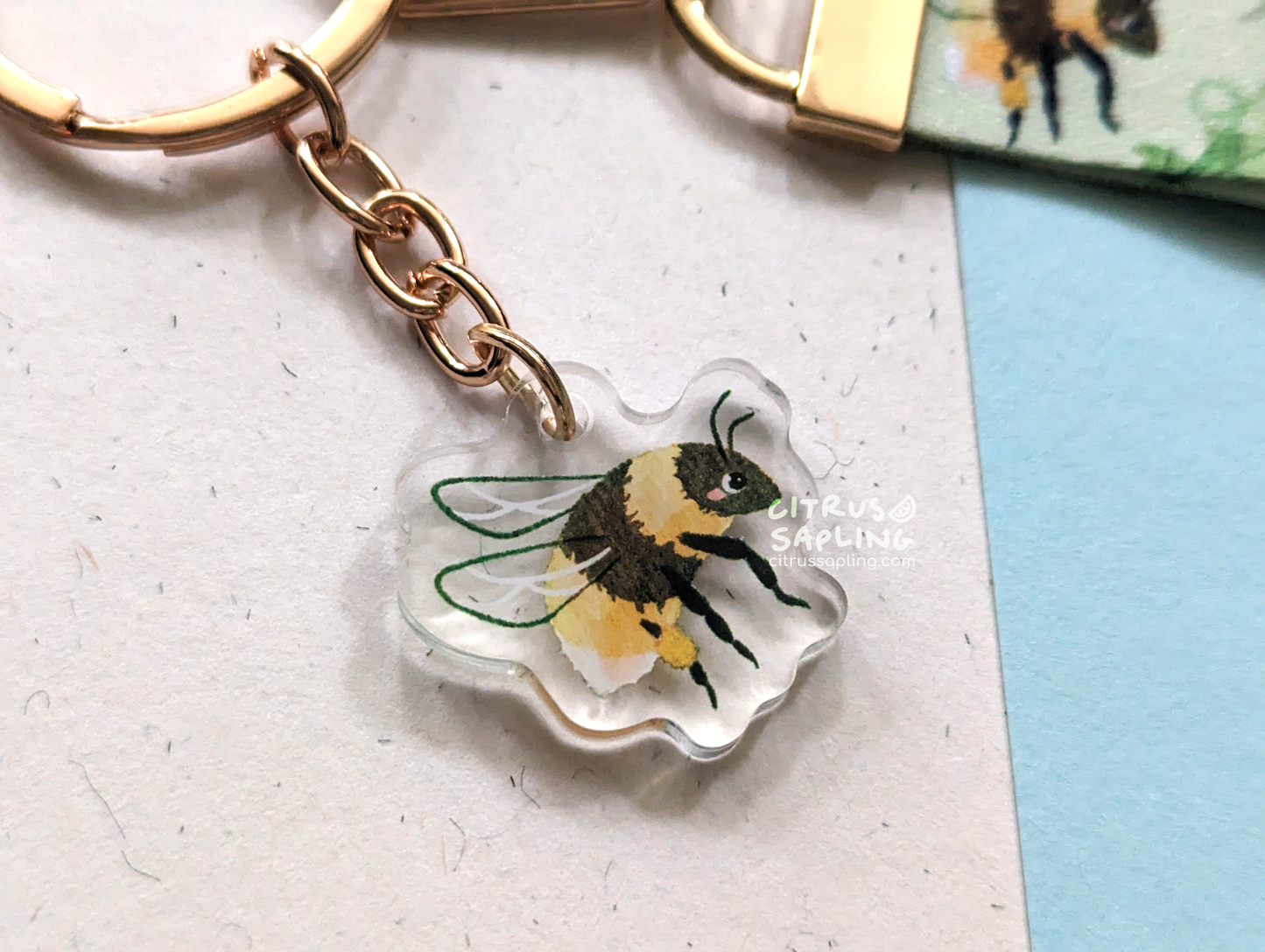 Bumblebee Dandelion Wristlet