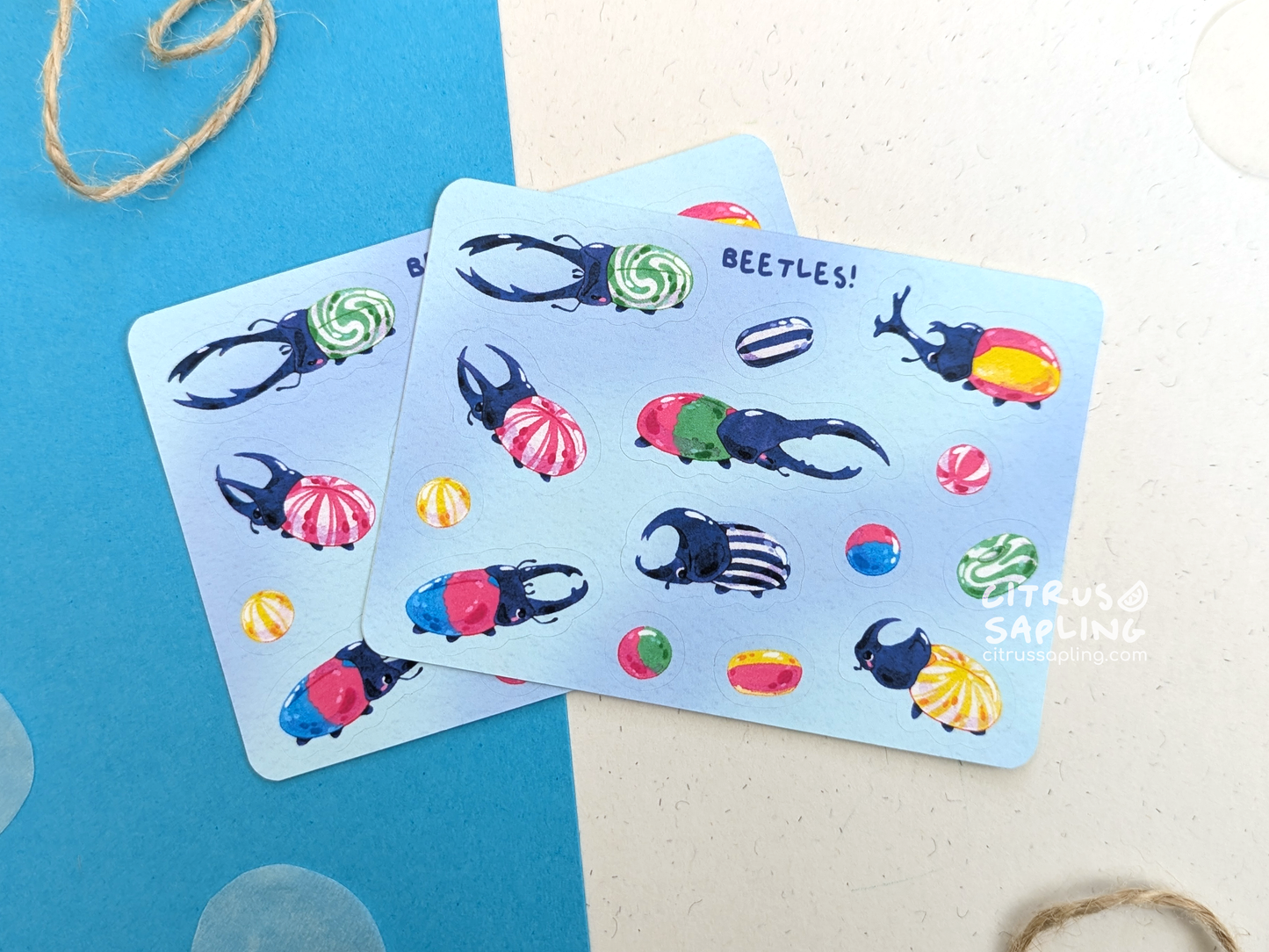 Beetle Sweets Mini Sticker Sheet