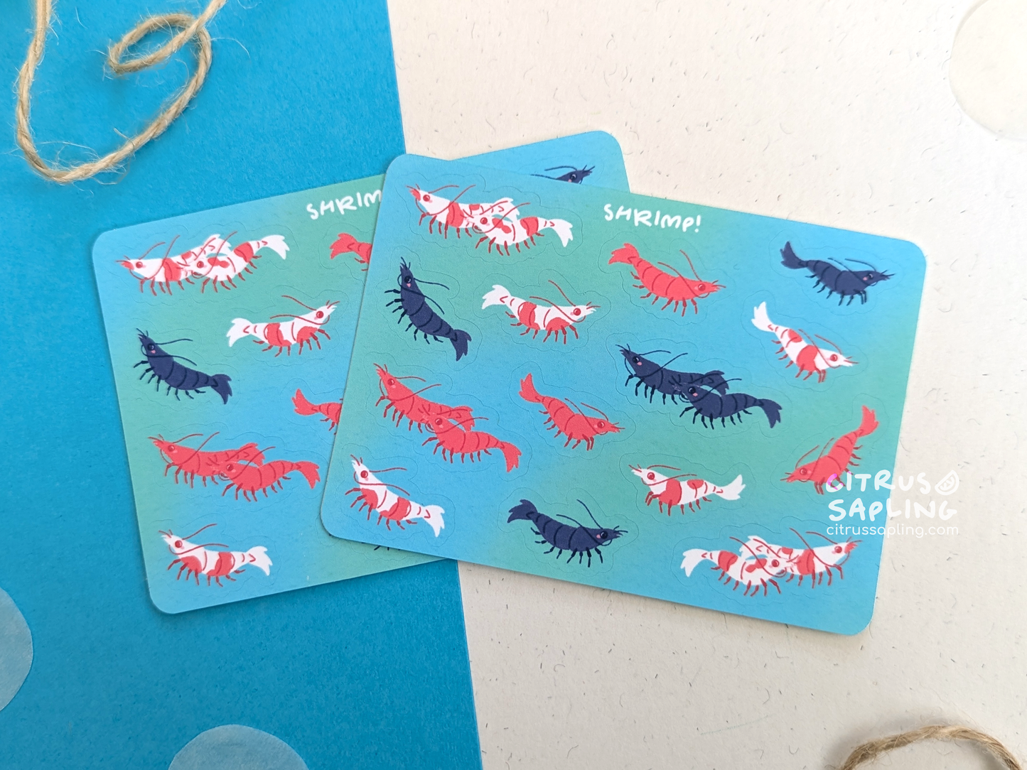Shrimp Mini Sticker Sheet