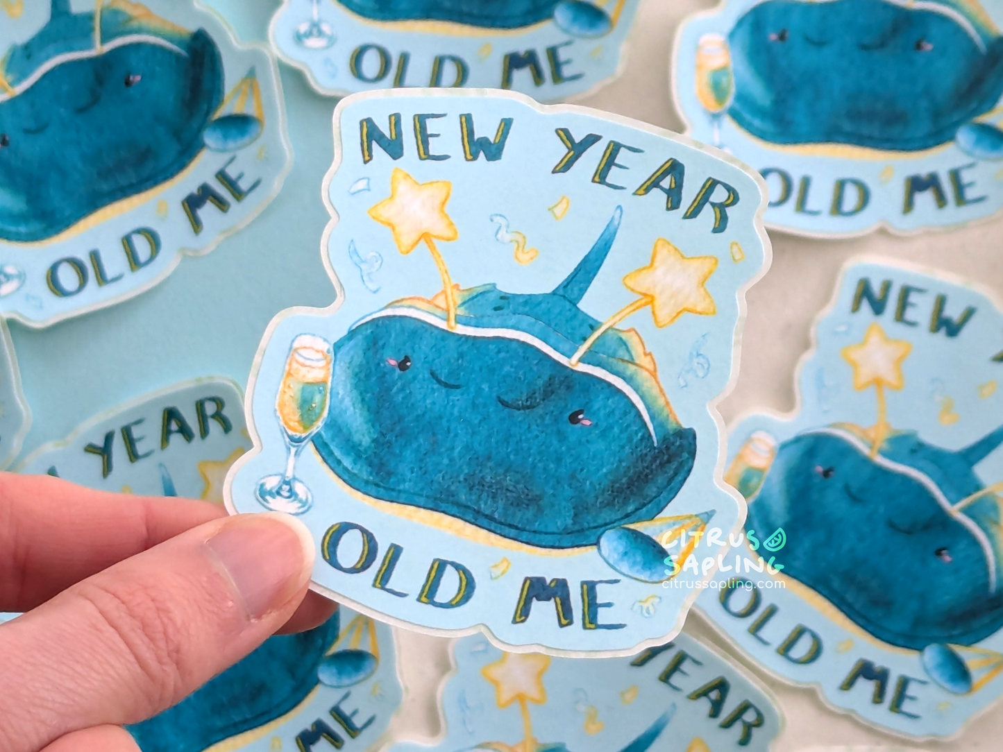 New Year Horseshoe Crab Sticker