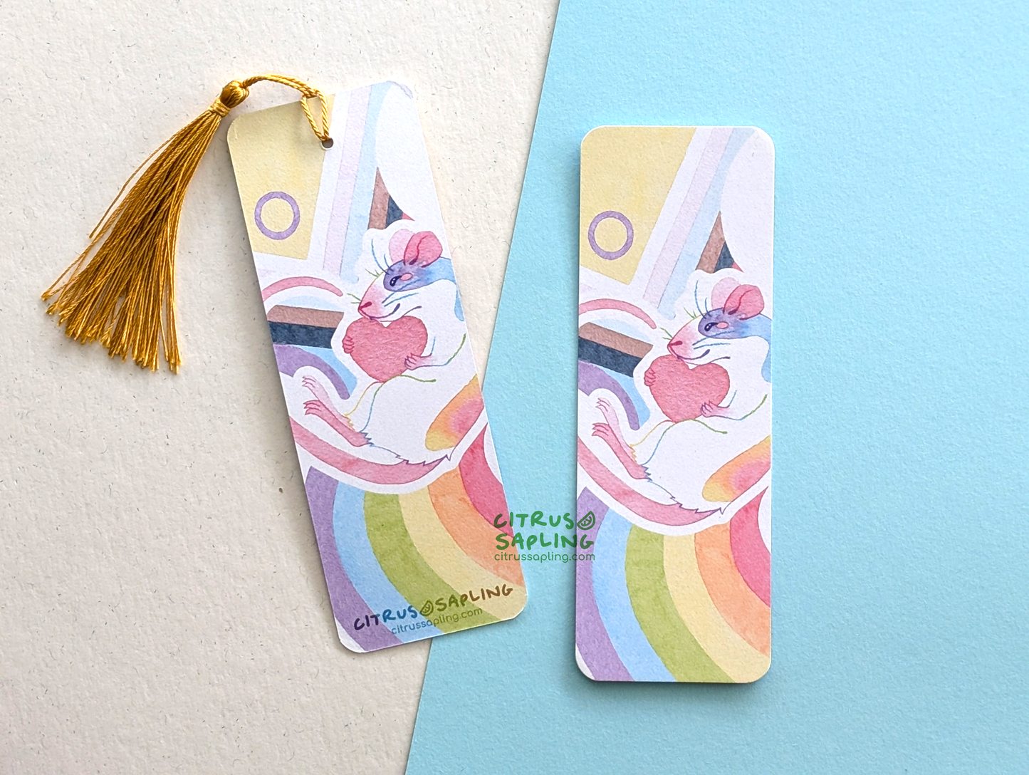 Rainbow Rat Bookmark
