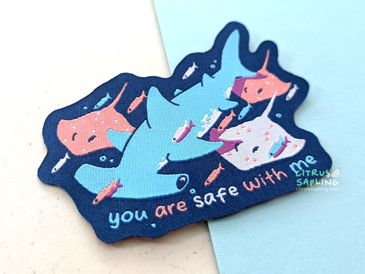 Safe With Me Woven Patch