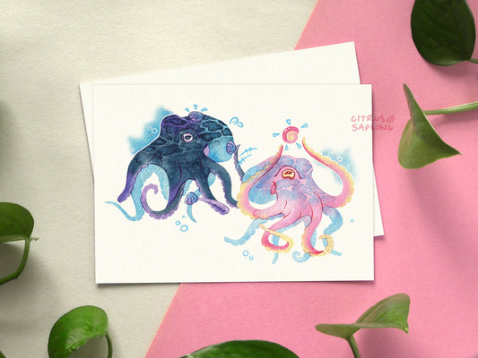 Octopus Postcard