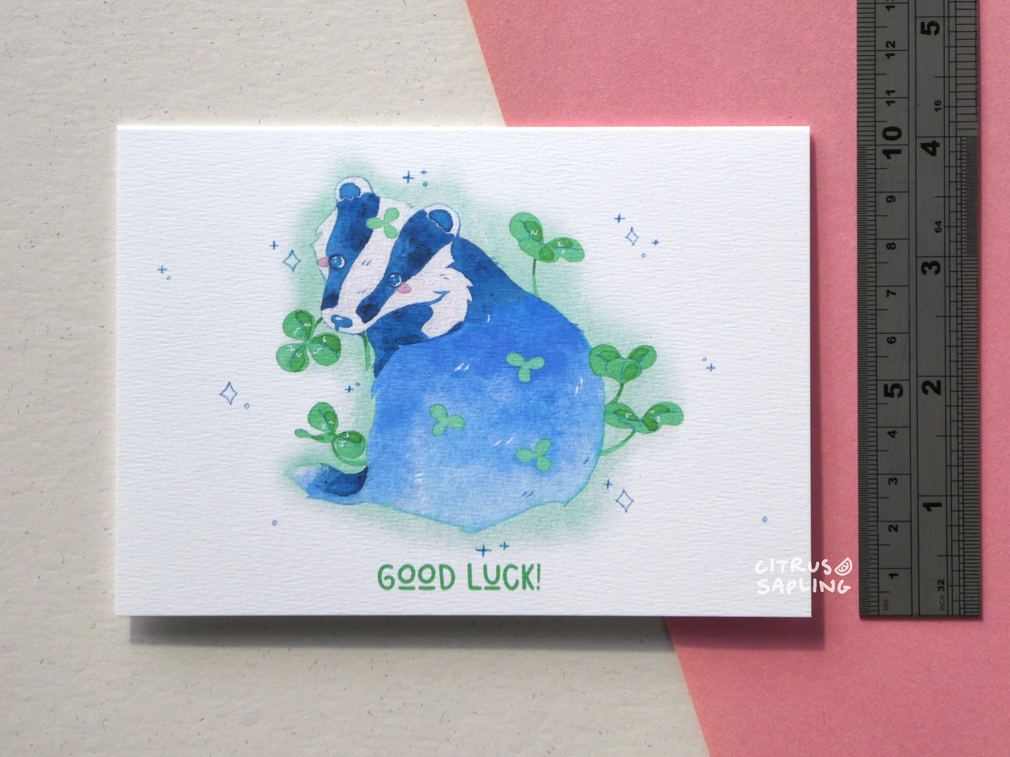 Badger Good Luck Card