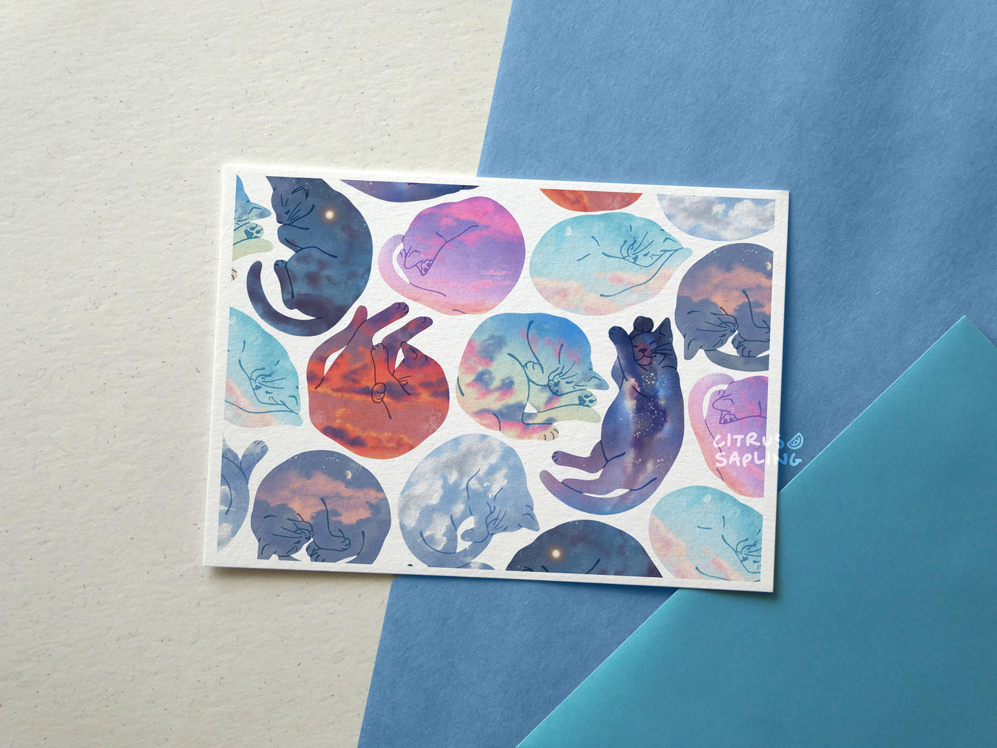 Sky Cats Postcard