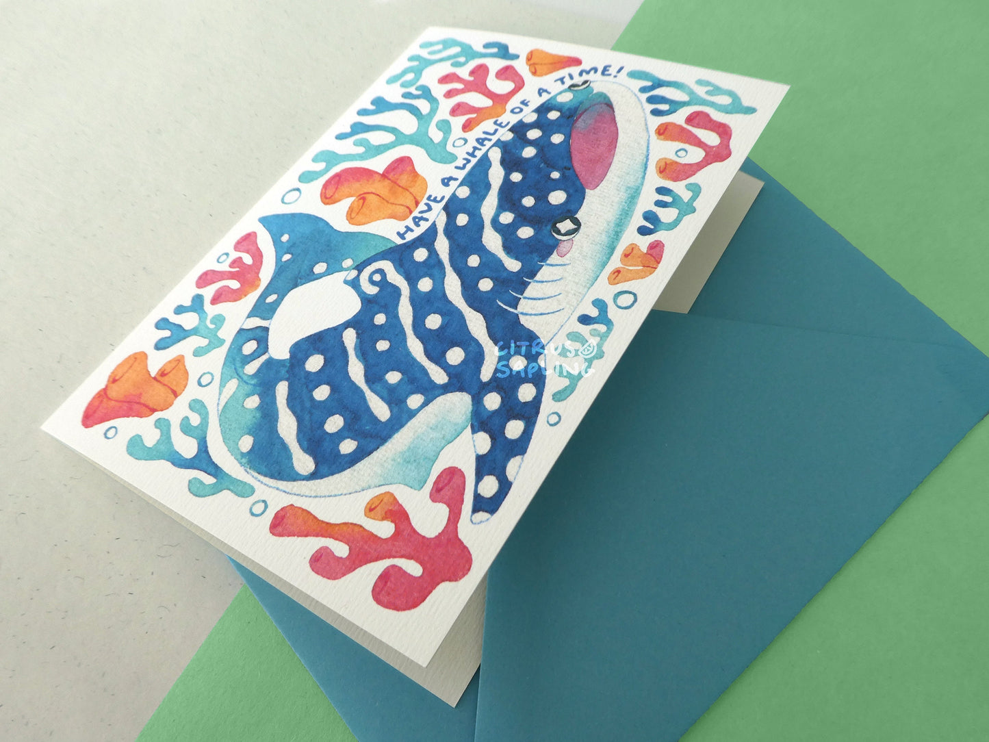 Whale Shark Birthday Greetings Card