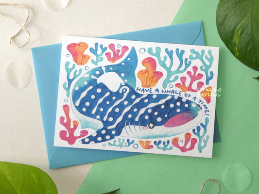 Whale Shark Birthday Greetings Card