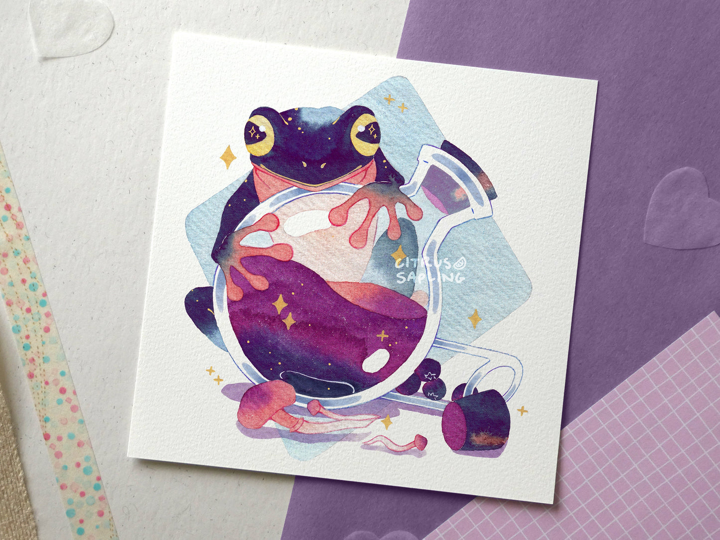 Potion Frog Art Print