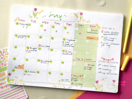 Ducklings Monthly Planner Notepad