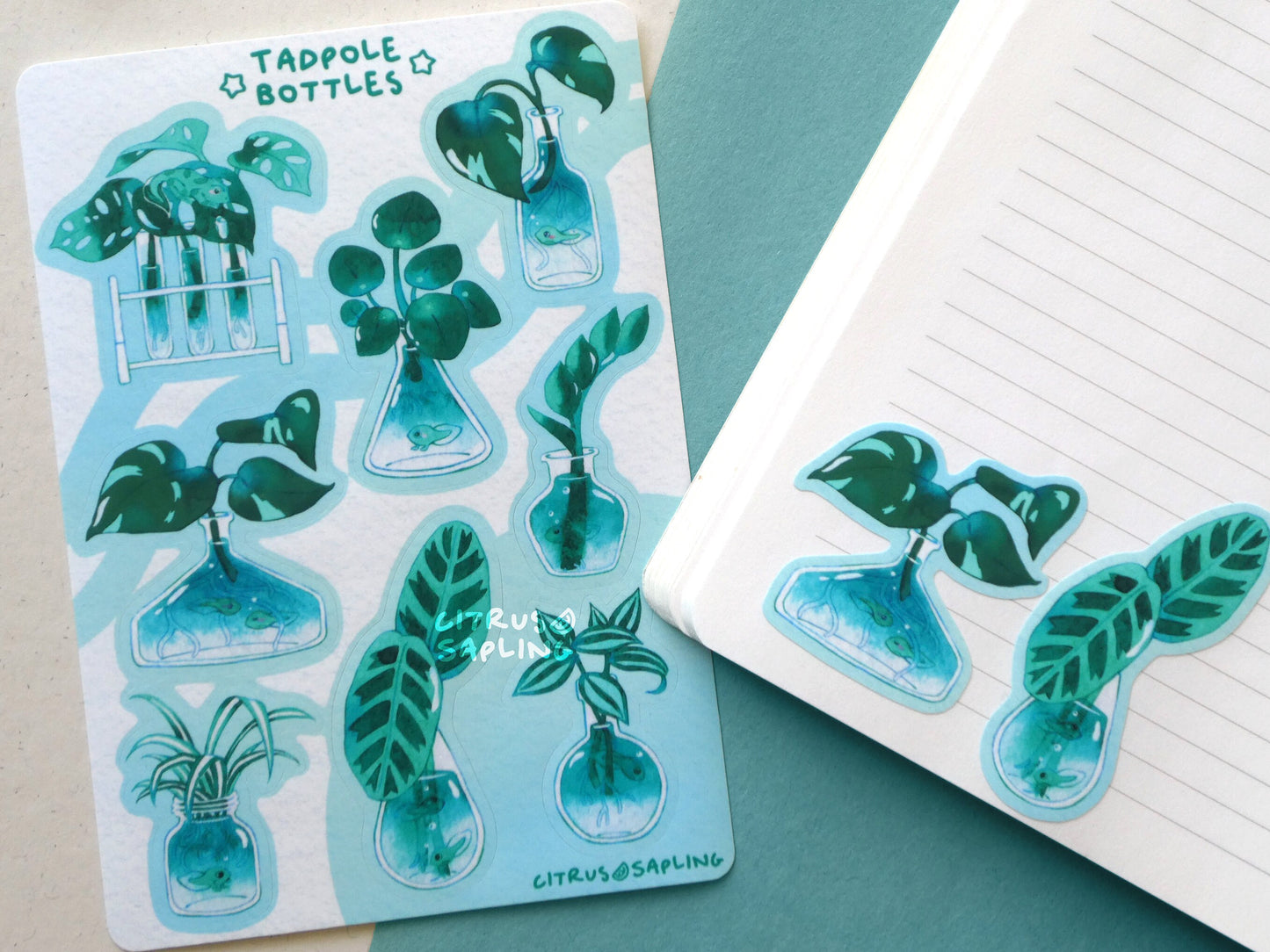 Tadpole Bottles Sticker Sheet
