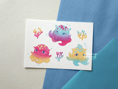 Dumbo Octopus Postcard Print