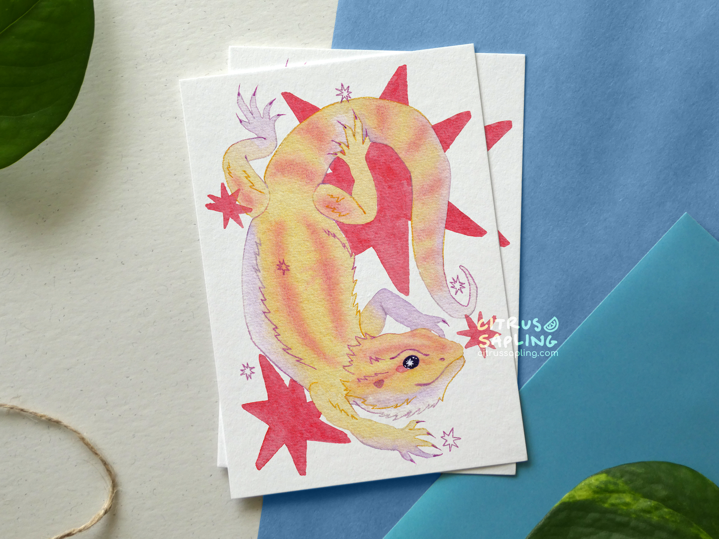 Bearded Dragon Postcard Print