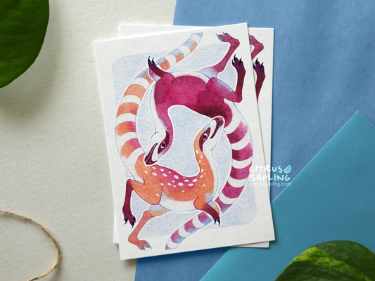 Sinosauropteryx Postcard Print