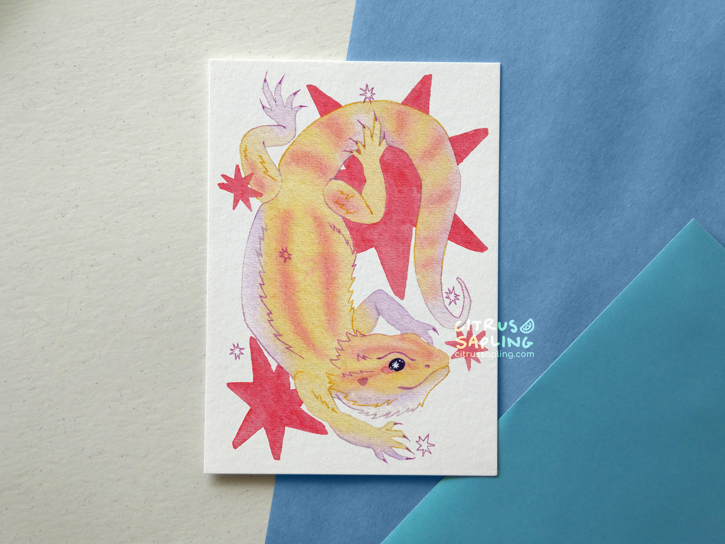 Bearded Dragon Postcard Print