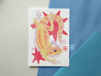 Bearded Dragon Postcard Print