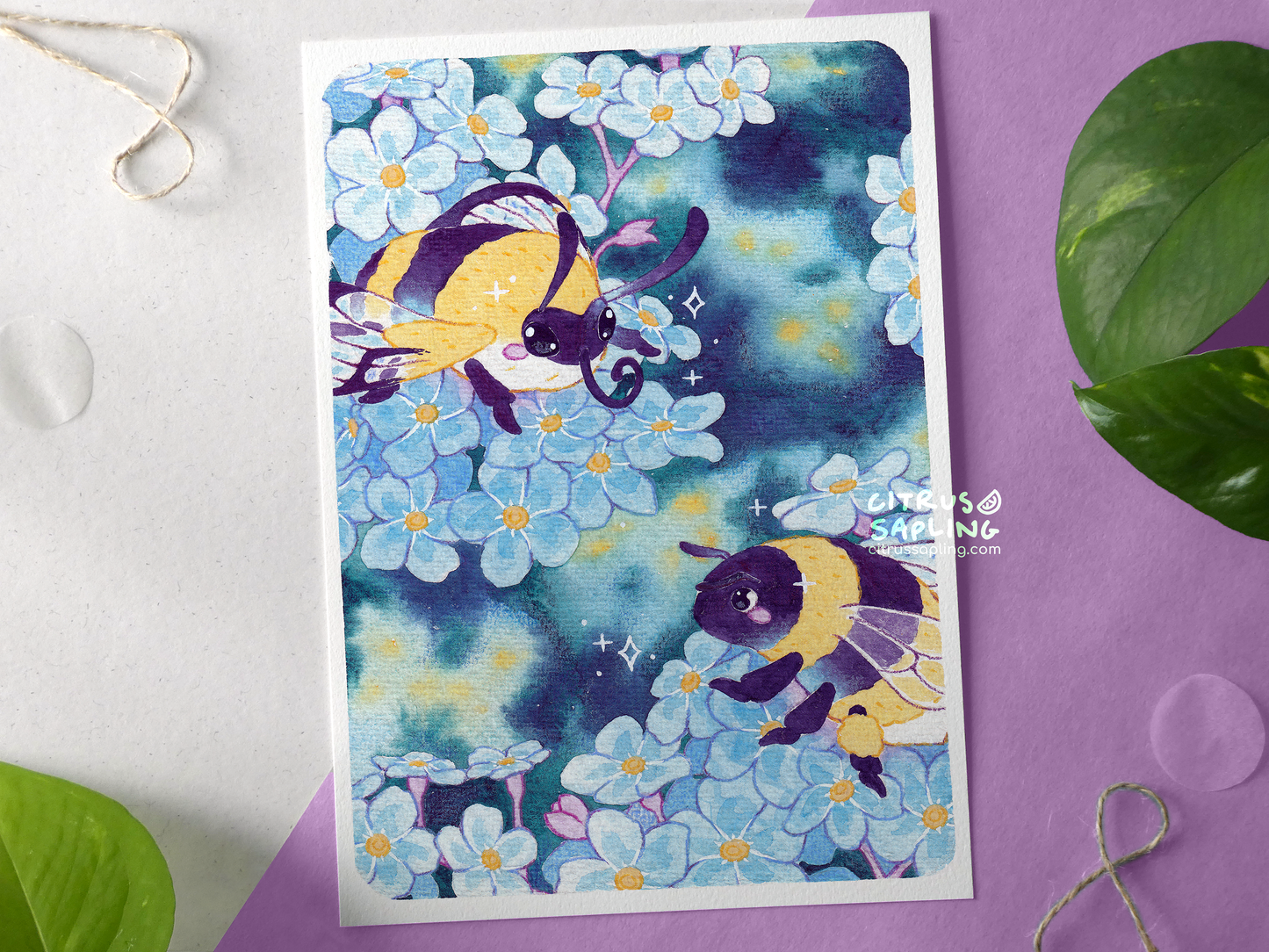 Forget-Me-Nots Art Print