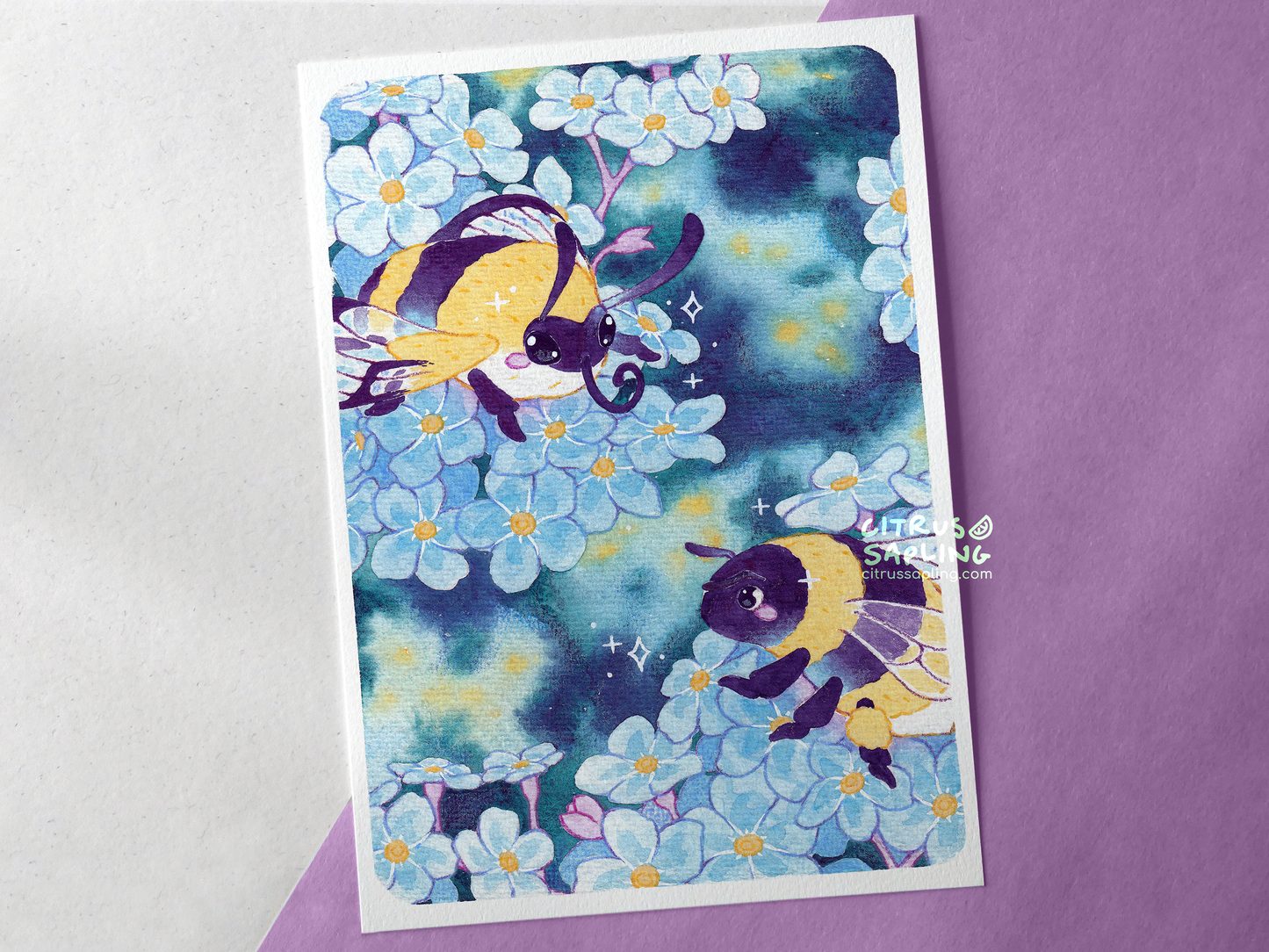 Forget-Me-Nots Art Print