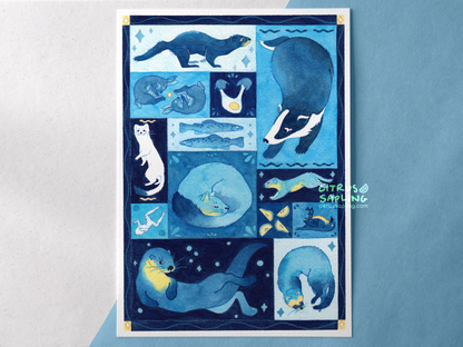 Mustelid Menu Art Print