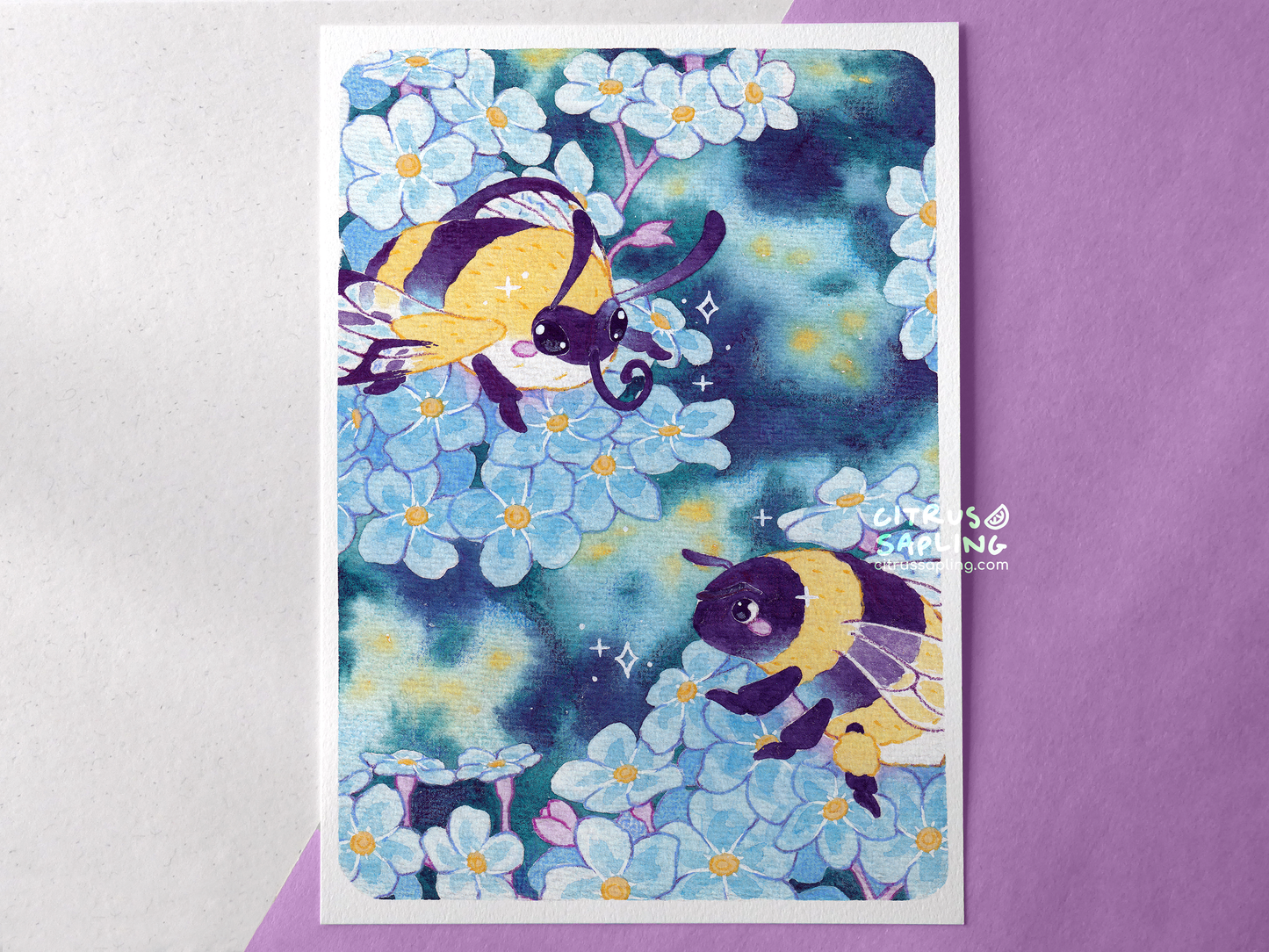 Forget-Me-Nots Art Print