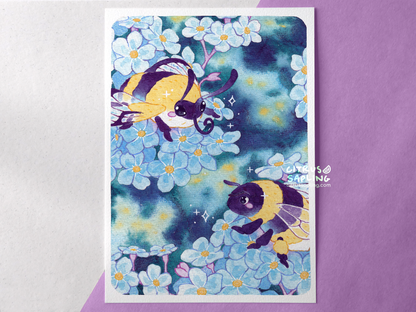 Forget-Me-Nots Art Print