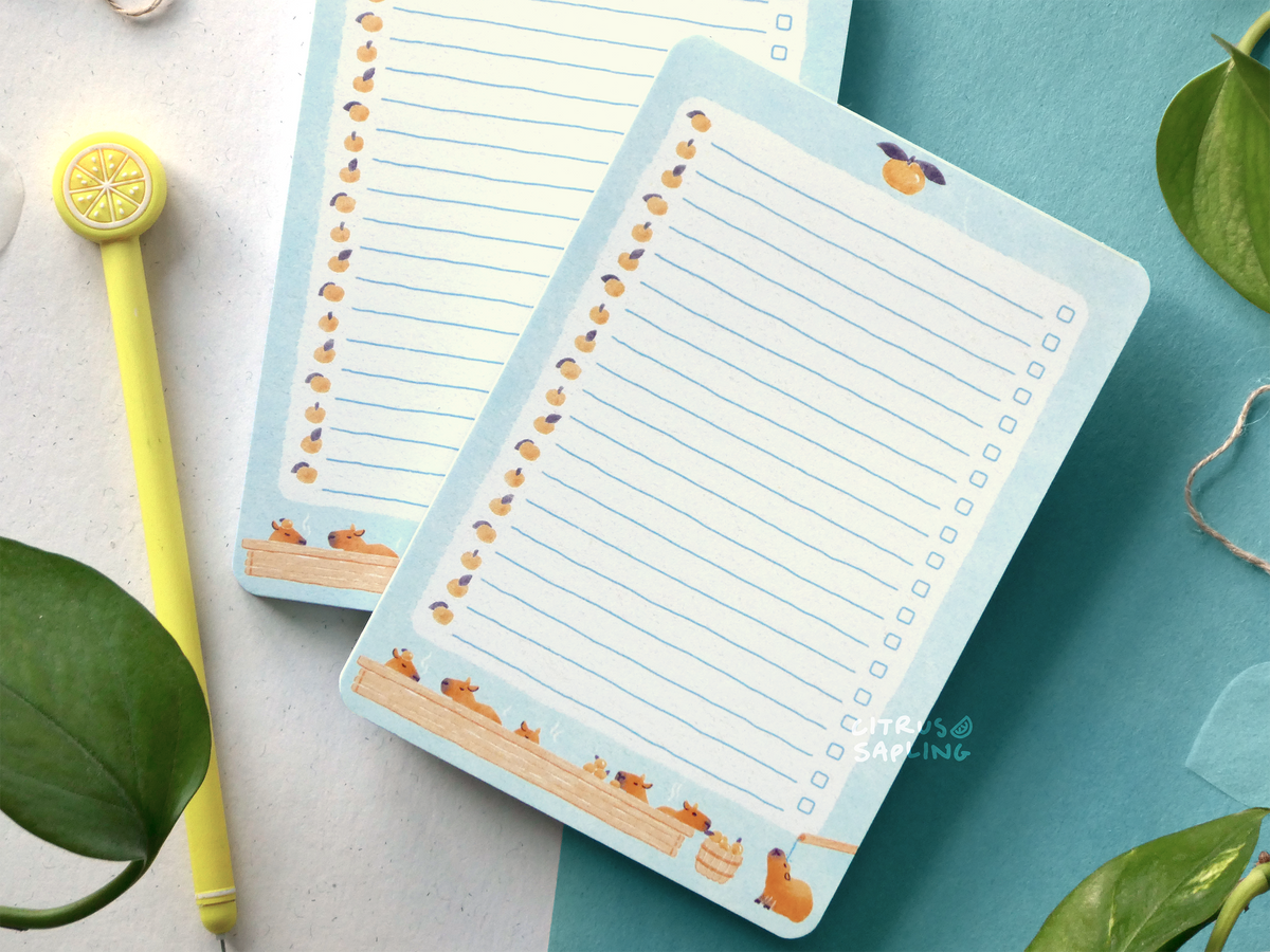 SECONDS Capybara To Do List Pad