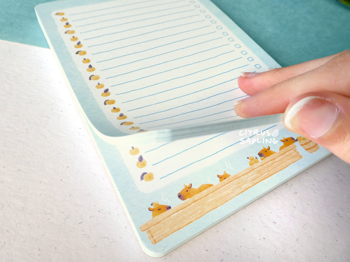 SECONDS Capybara To Do List Pad