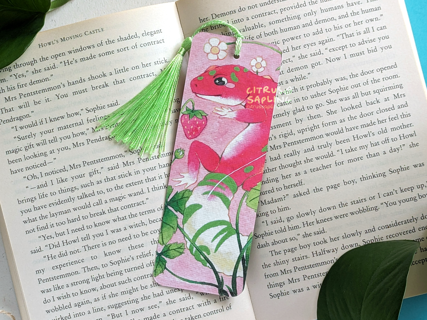 Strawberry Gecko Bookmark