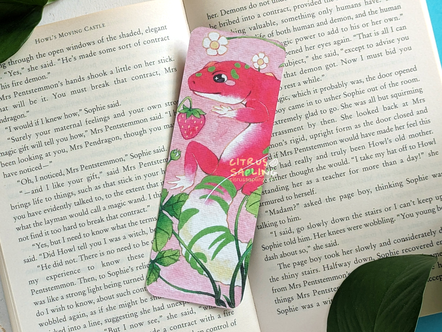 Strawberry Gecko Bookmark