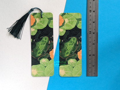 Nasturtium Frog Bookmark