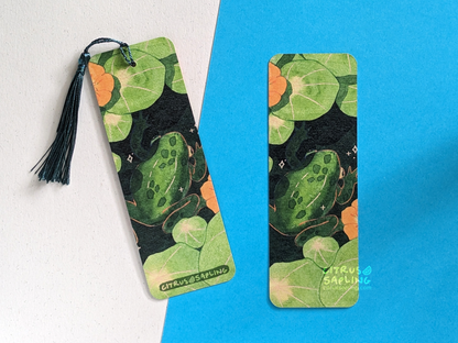 Nasturtium Frog Bookmark