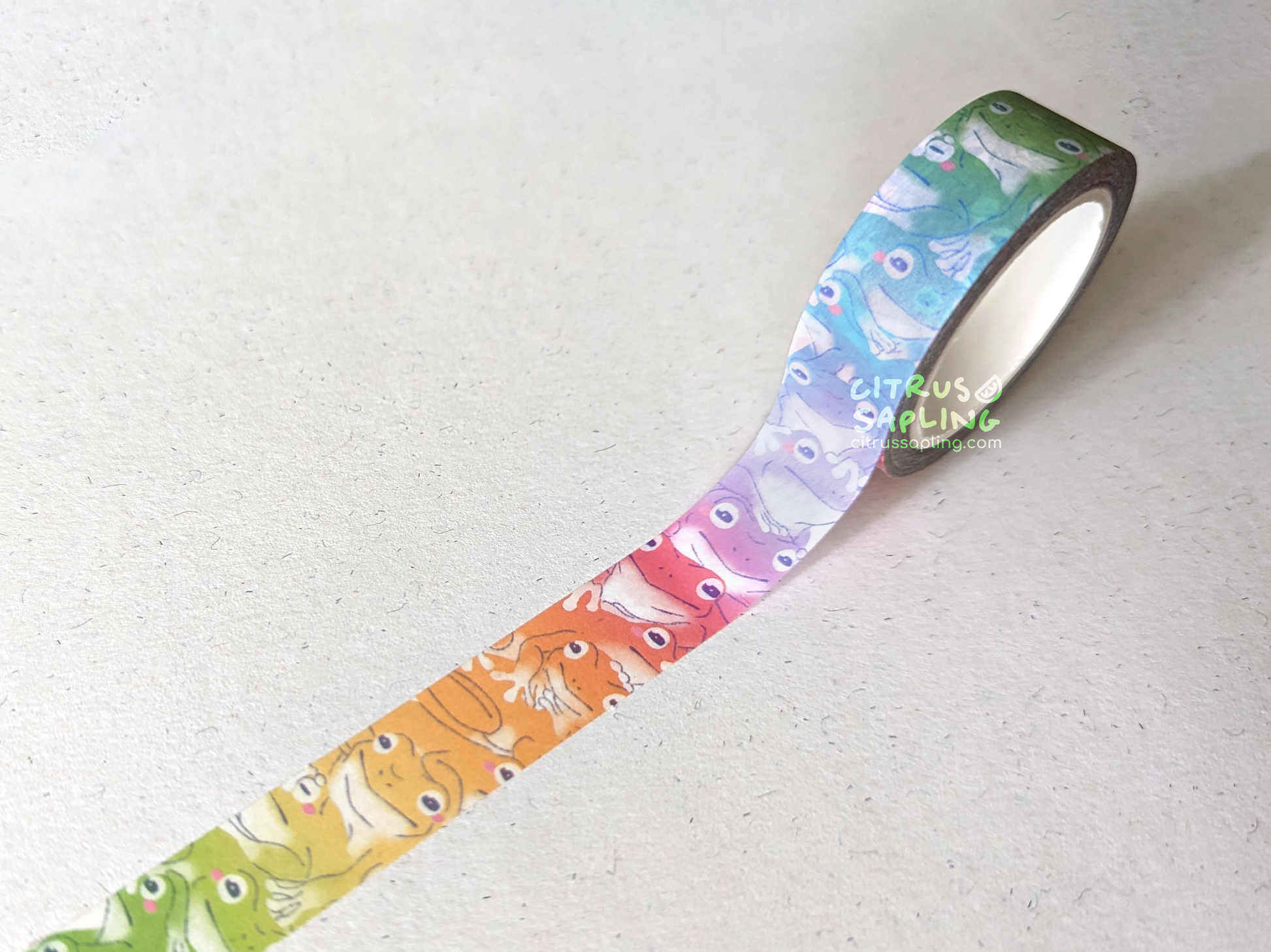 How to make RAINBOW🌈 washi tape at your home _ DIY rainbow washi tape for  journal 