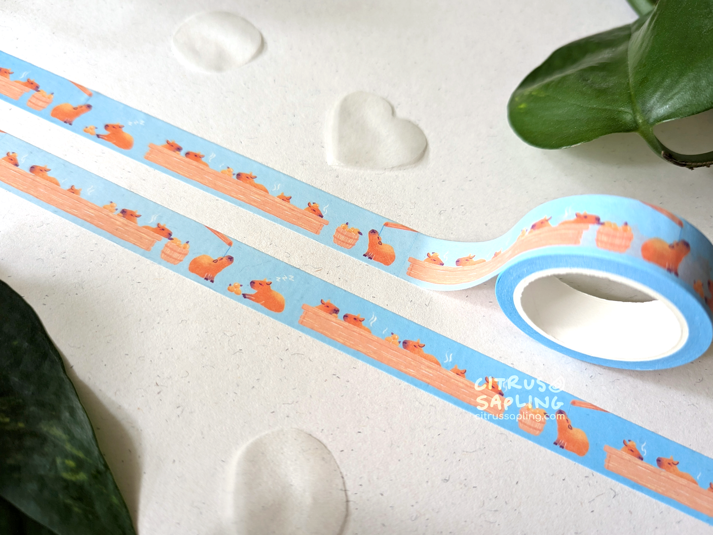 Capybara Spa Washi Tape