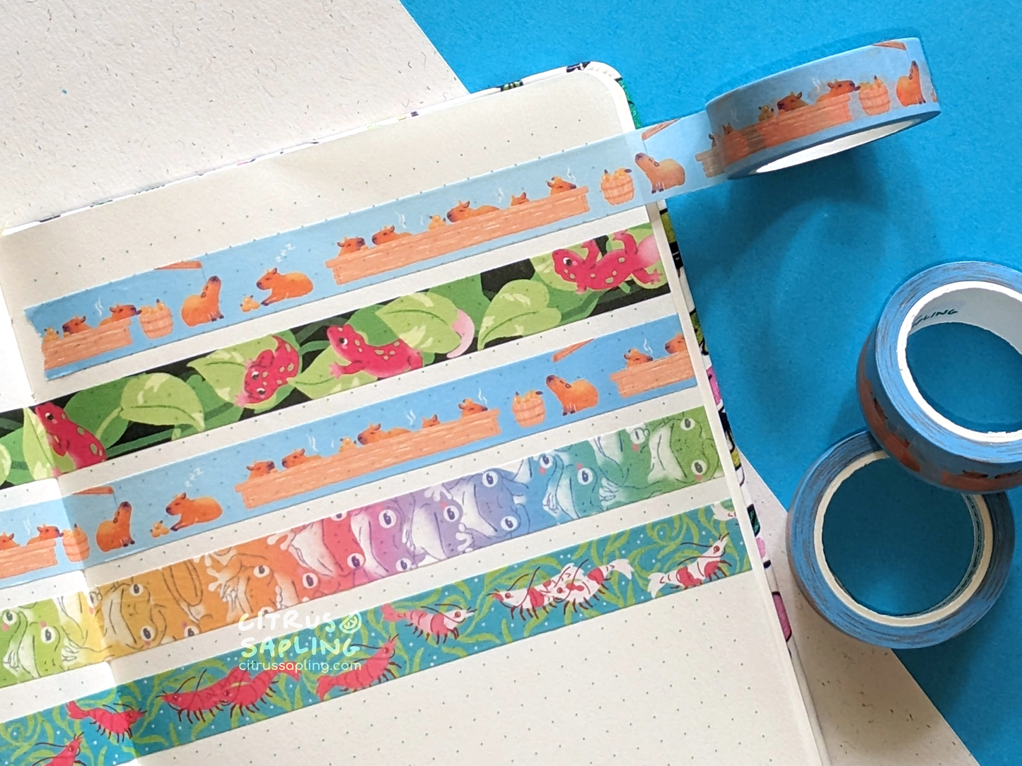 Capybara Spa Washi Tape