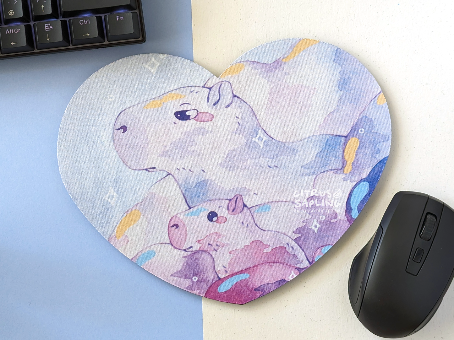 Cloudy Capybaras Mouse Mat