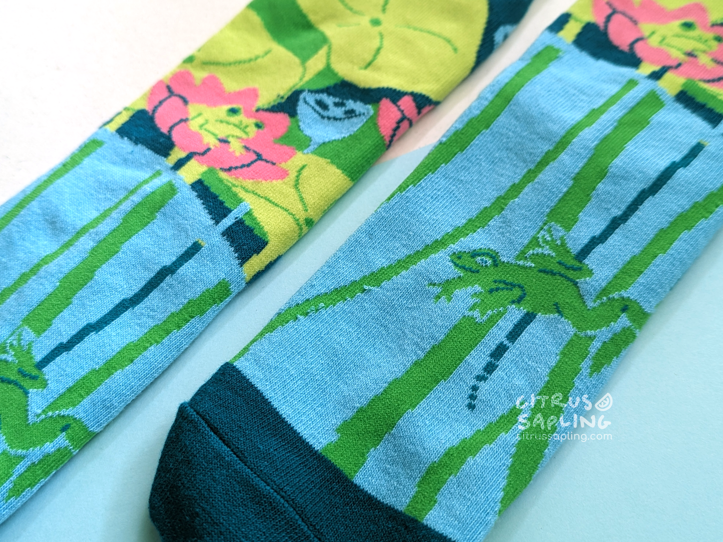 Lotus Frog Socks