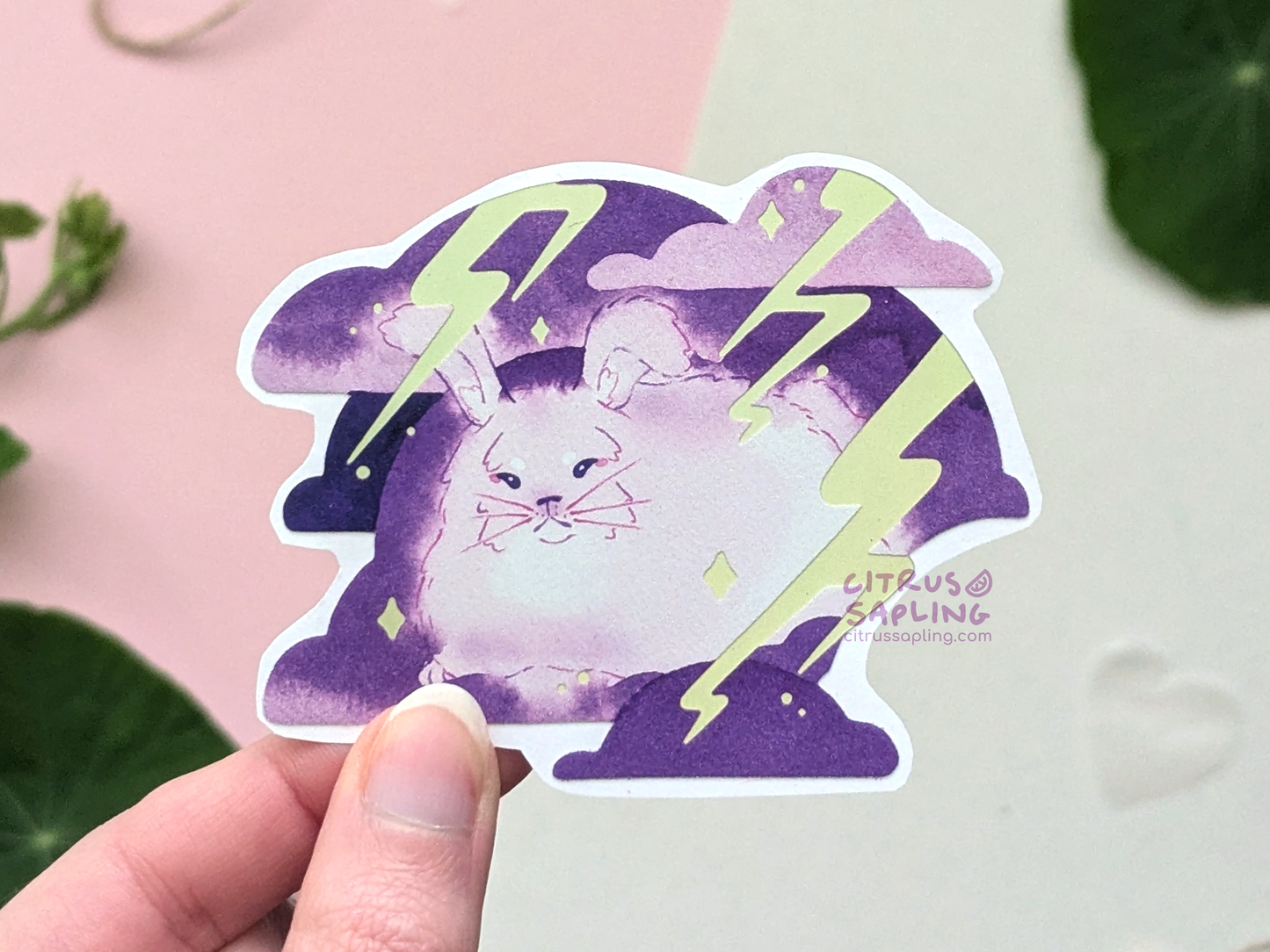 Lightning Bun Holo Sticker