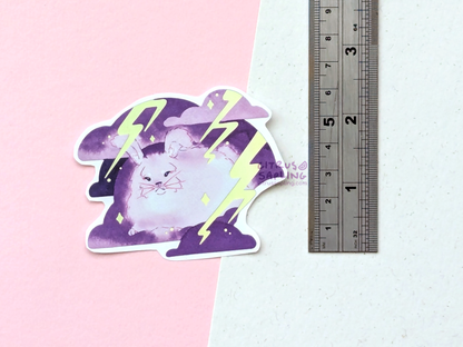 Lightning Bun Holo Sticker