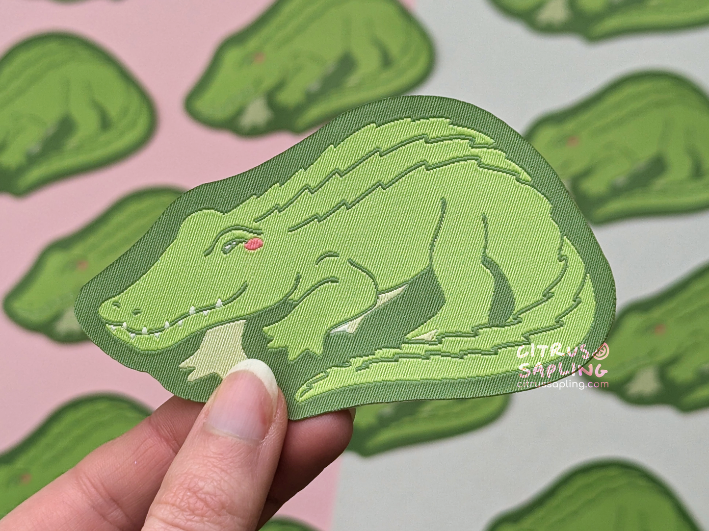 Crocodile Woven Patch