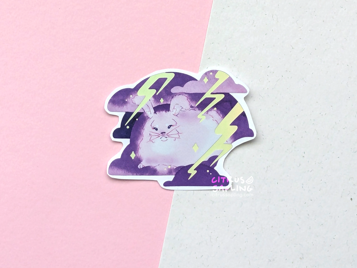 Lightning Bun Holo Sticker