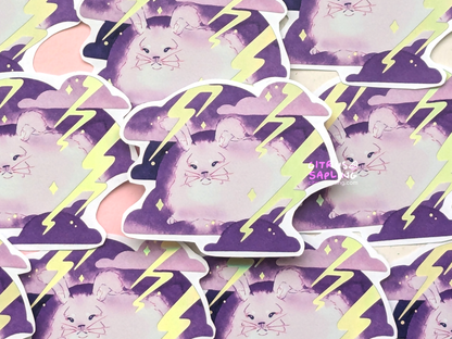 Lightning Bun Holo Sticker