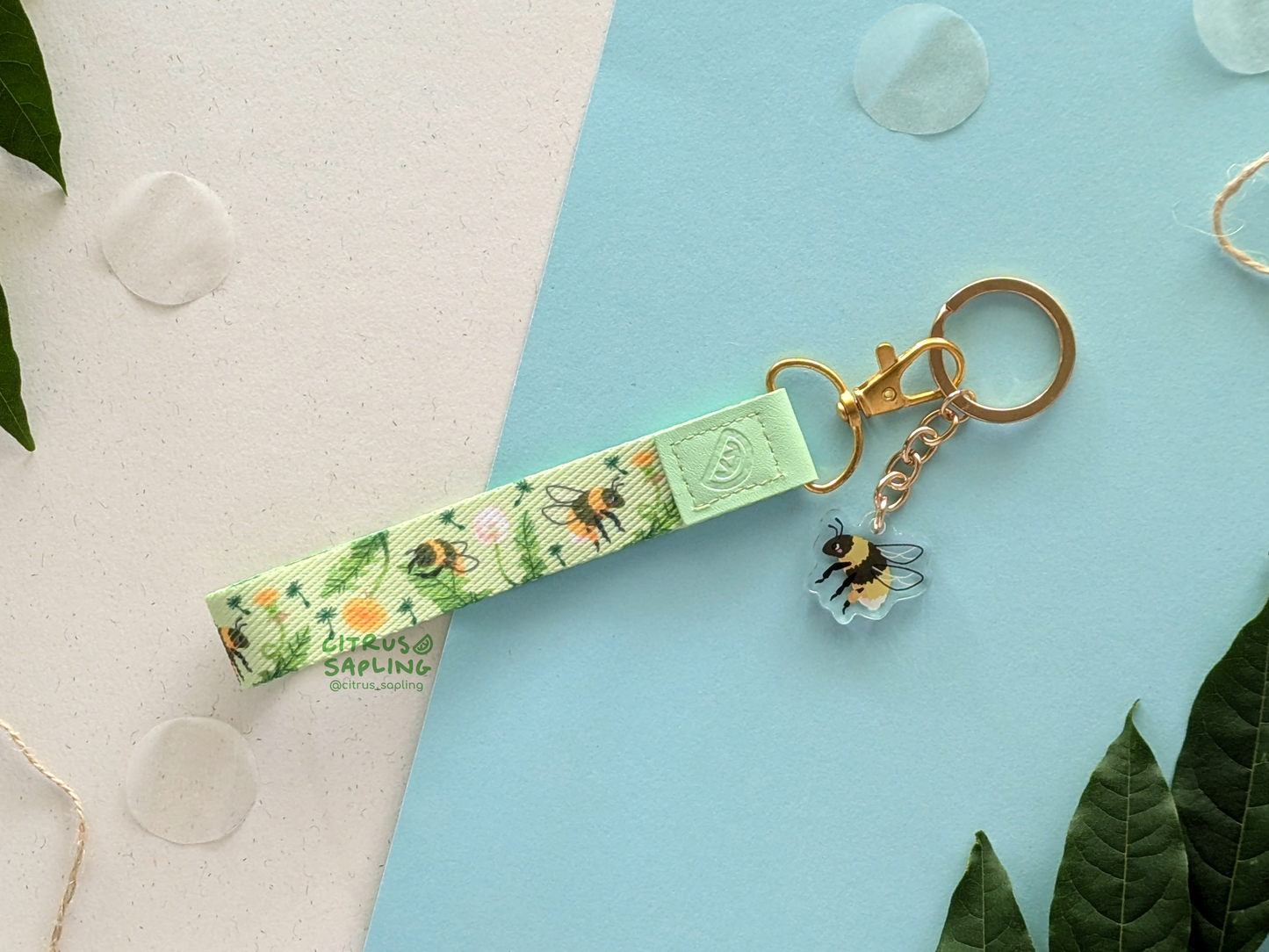 Bumblebee Mini Lanyard Keyring