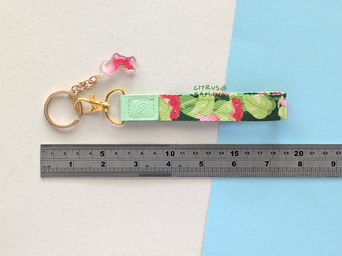 Leopard Gecko Mini Lanyard Keyring