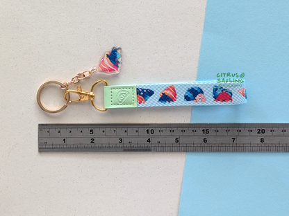 Hermit Crab Mini Lanyard Keyring