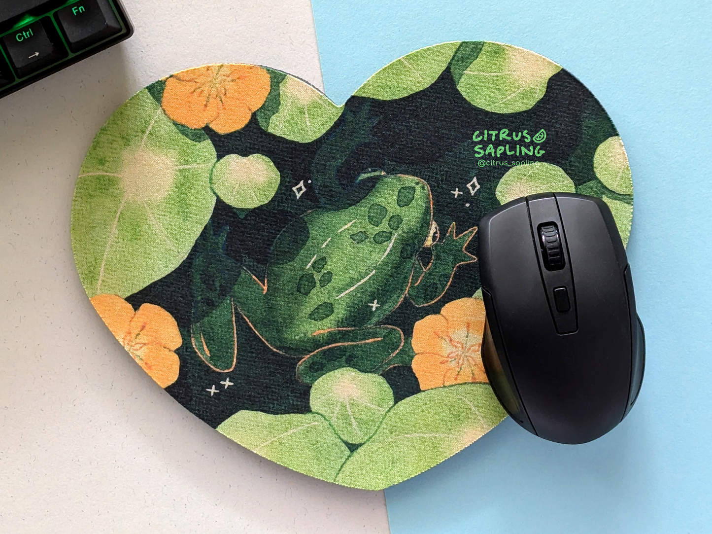 Nasturtium Frog Mouse Mat