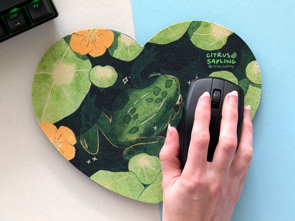 Nasturtium Frog Mouse Mat