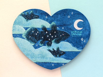 Coelacanth Sky Mouse Mat