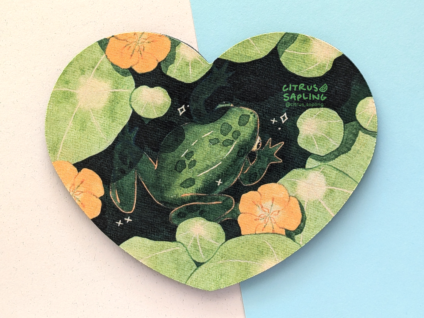 Nasturtium Frog Mouse Mat