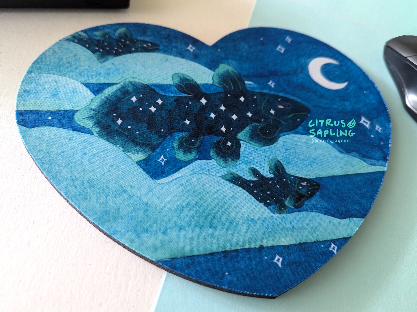 Coelacanth Sky Mouse Mat