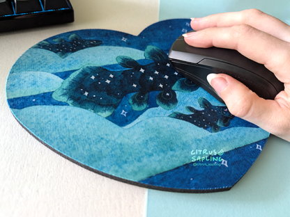 Coelacanth Sky Mouse Mat